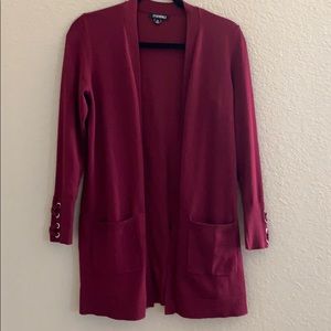 Maroon cardigan